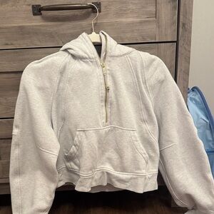 grey lululemon scuba half zip xs/s